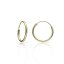 Pendientes Aros de Plata Bañada en Oro – Delicadeza y Estilo